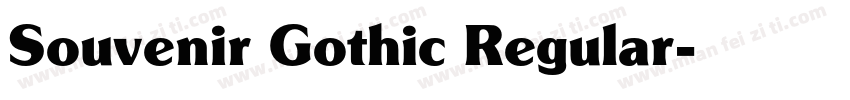 Souvenir Gothic Regular字体转换